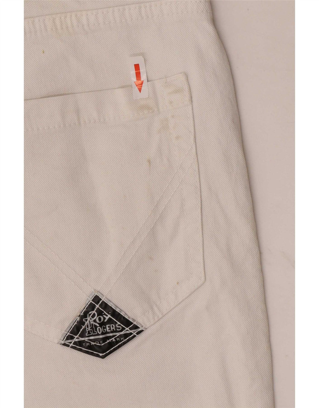 Shorts jeans feminino Roy Rogers IT 44 médio W30 algodão branco