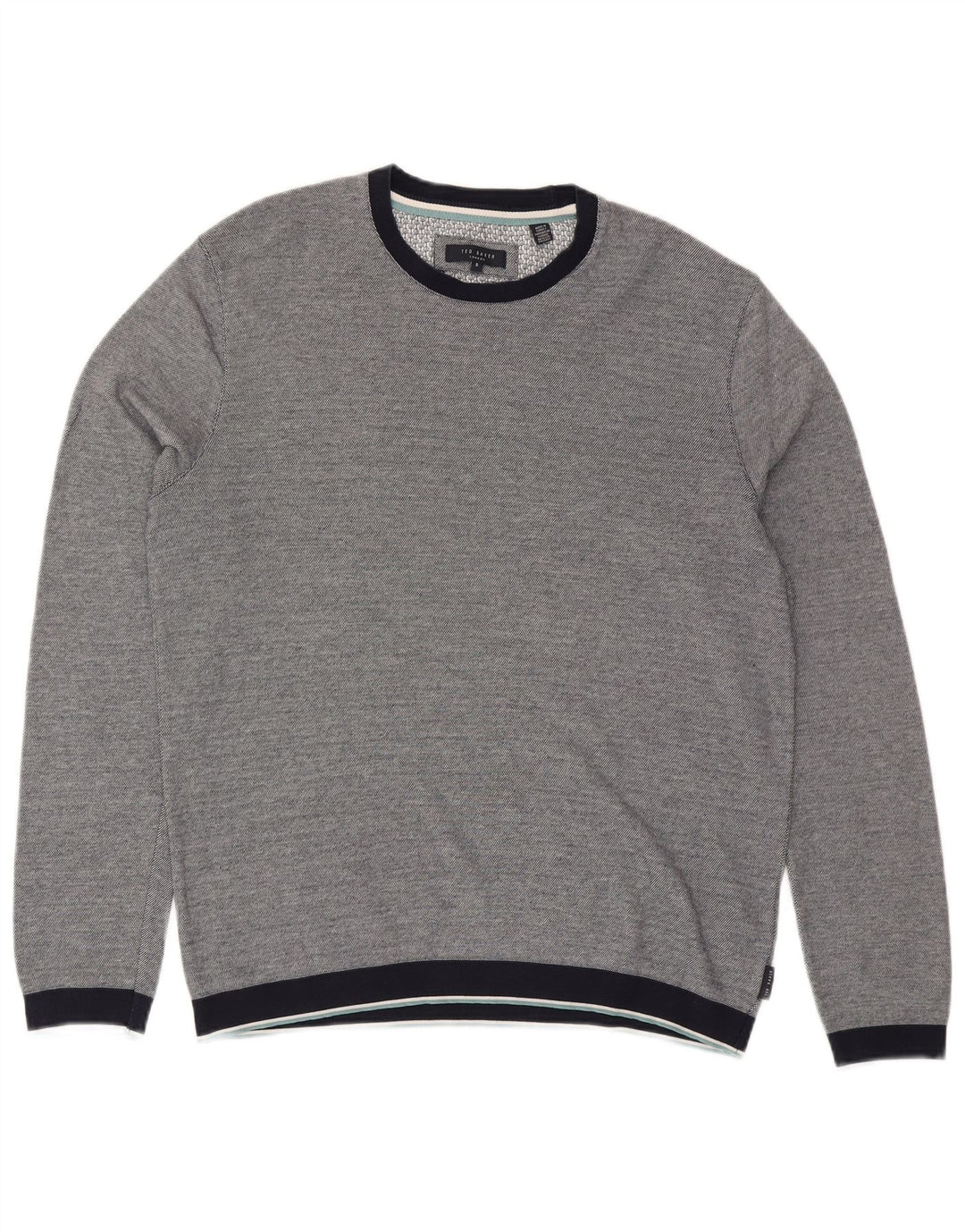 Suéter masculino TED BAKER tamanho 5 XL azul marinho algodão