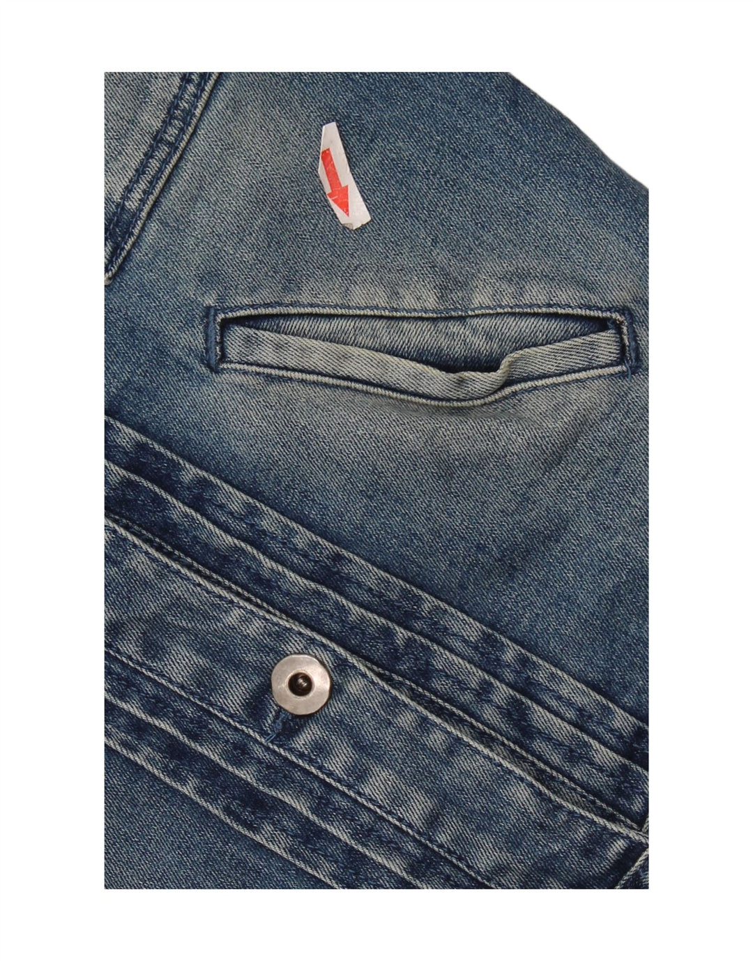 Jaqueta jeans feminina vintage IT 40 algodão azul pequeno