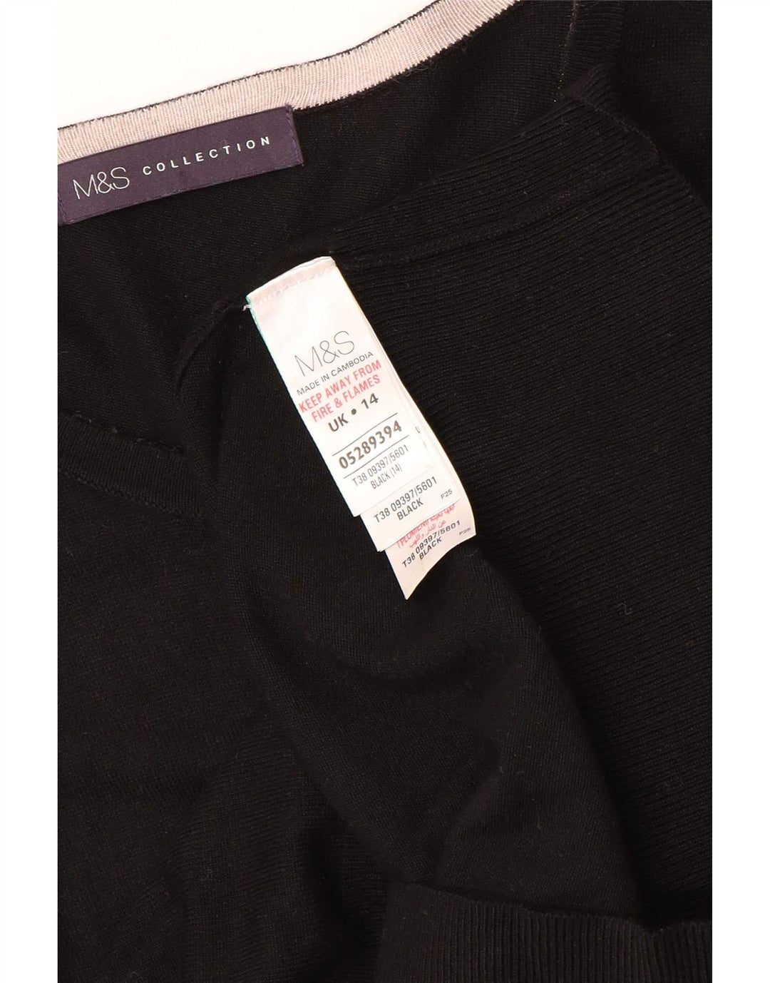 Suéter cardigã feminino Marks & Spencer UK 14 viscose preta média
