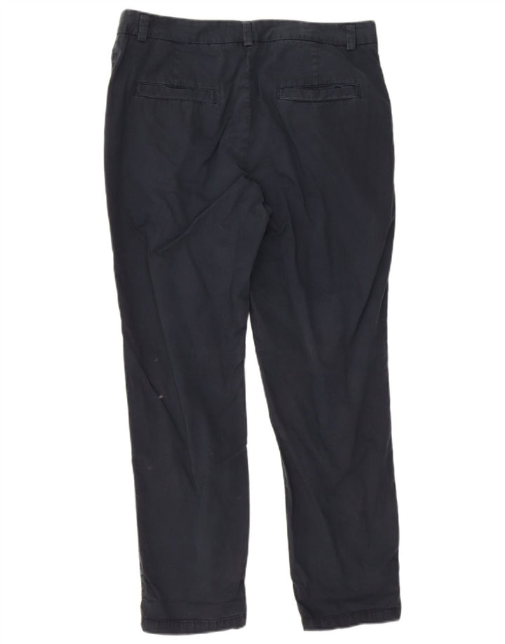 Calça Chino Feminina Marks & Spencer Reino Unido 12 Médio W32 L26 Azul Marinho