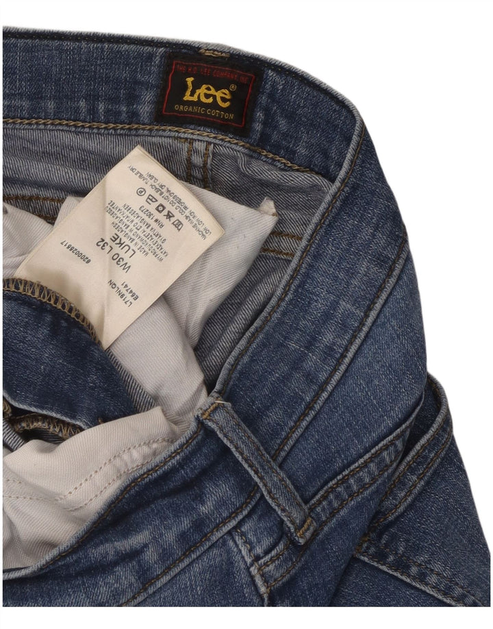 Lee Mens Luke Slim Jeans W30 L32 Azul Algodão
