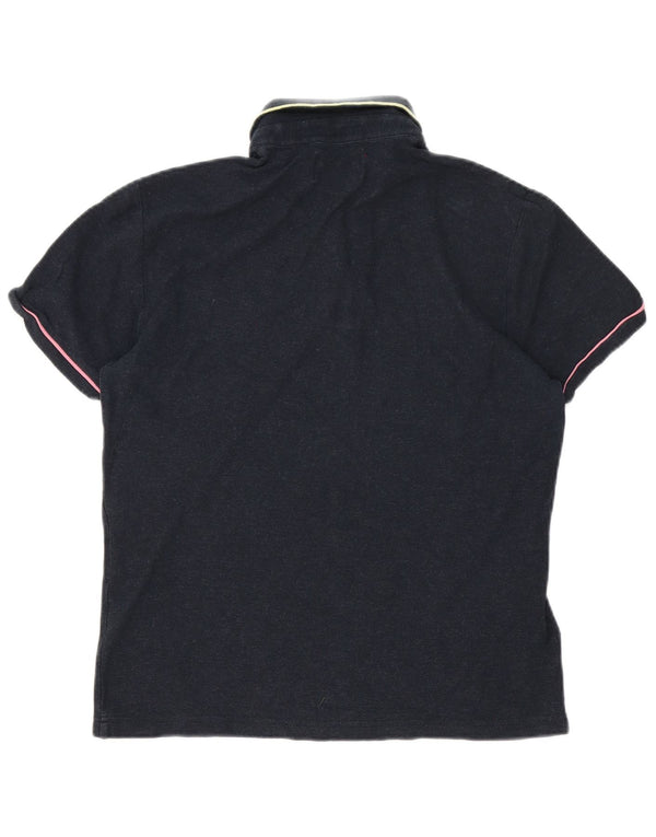 Camisa polo masculina Penguin pequena algodão cinza