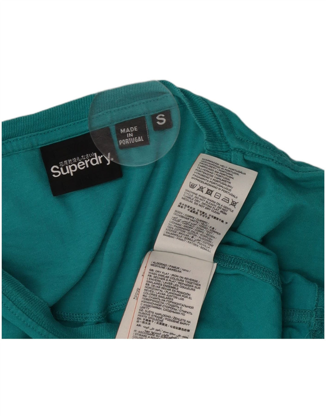 Camiseta gráfica masculina Superdry Top pequeno algodão verde