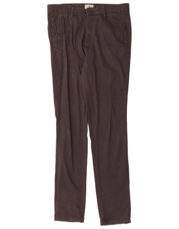 Calça Chino Feminina Slim Jack & Jones W28 L32 Algodão Cinza