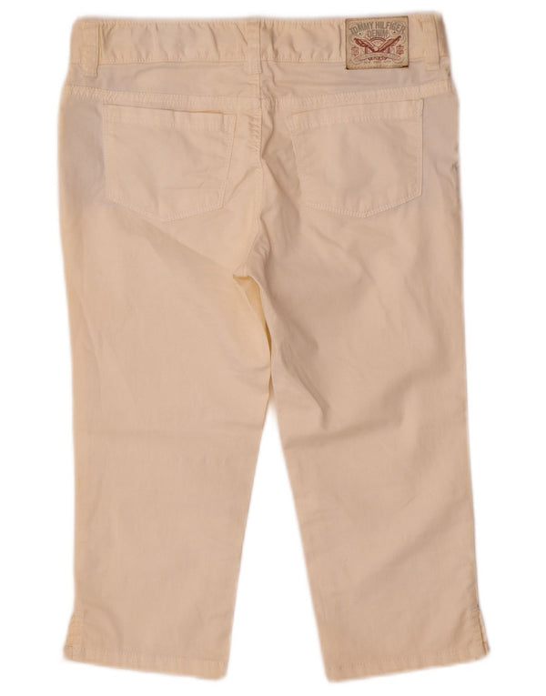 Tommy Hilfiger Calça Capri Menina 13-14 Anos W28 L16 Algodão Bege