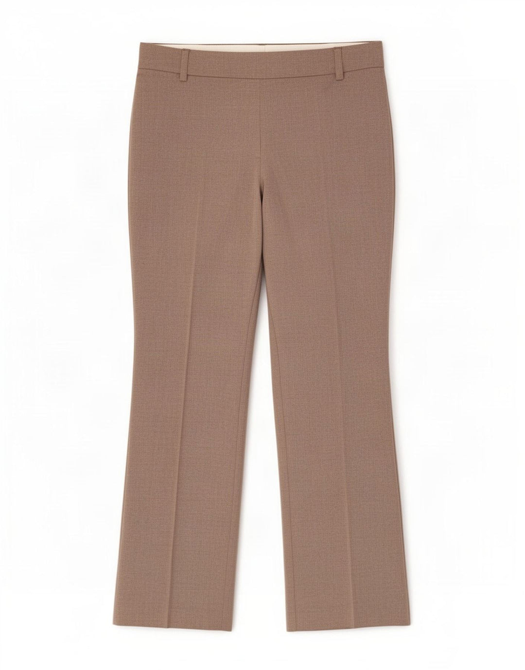 Calça feminina Marks & Spencer Bootcut Suit UK 10 pequena W30 L27 cinza