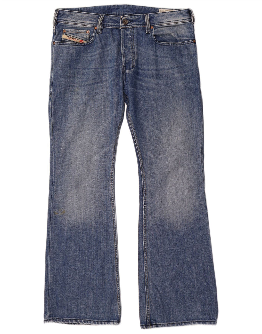DIESEL Masculino Zathan Bootcut Jeans W32 L30 Azul Algodão