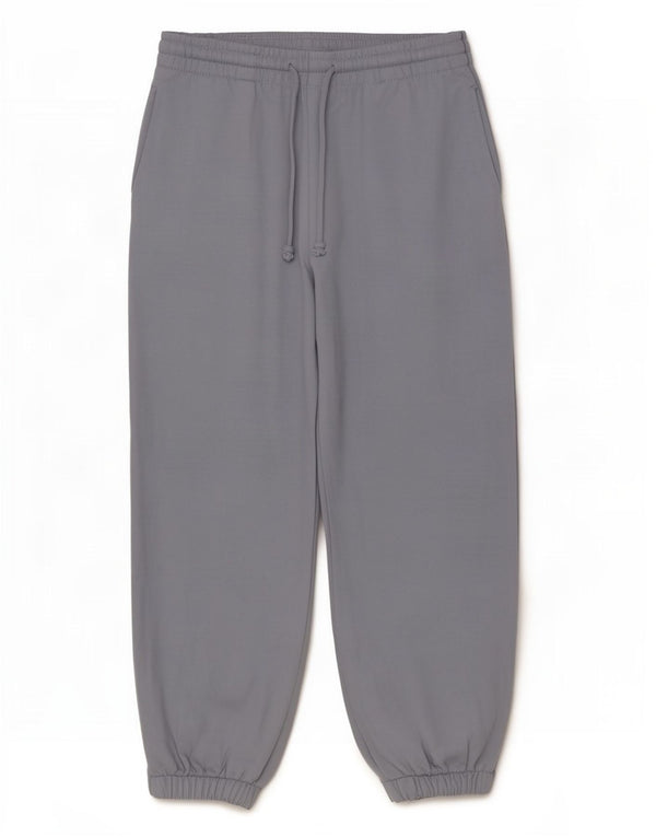 Calça de treino feminina Zara Joggers UK 12 algodão azul médio