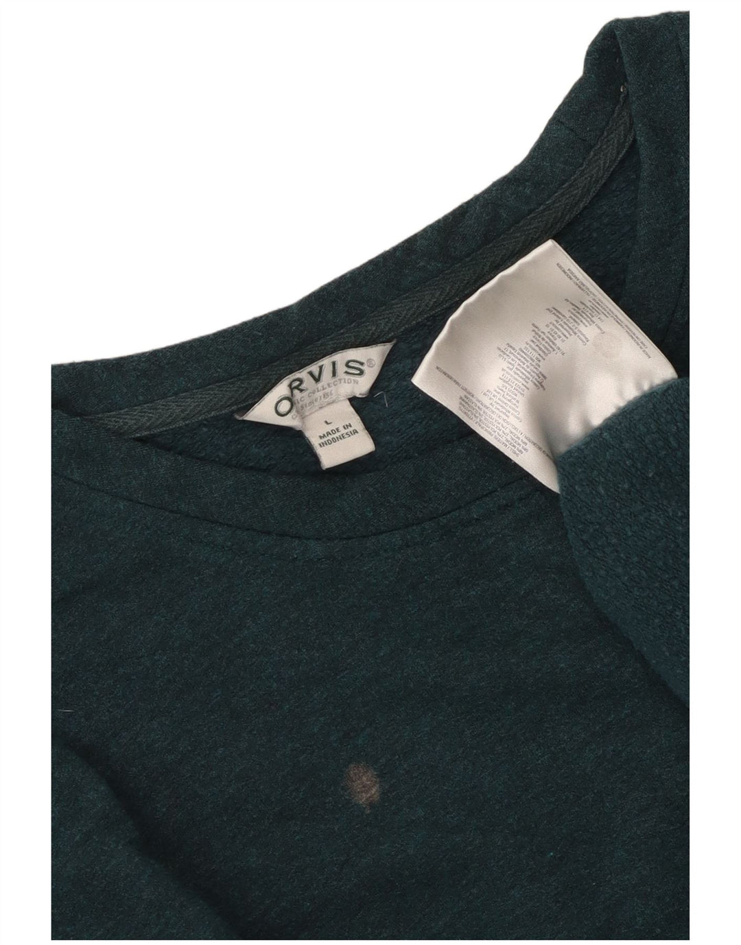 Orvis moletom masculino jumper grande verde modal
