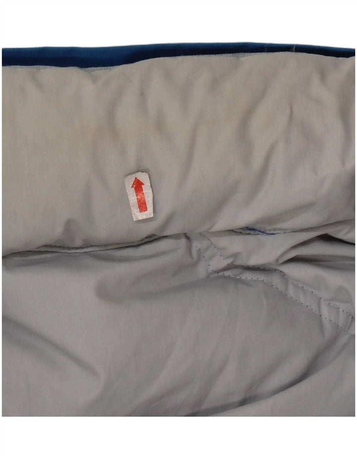 Jaqueta acolchoada reversível com capuz masculino Diadora UK 40 poliéster azul grande