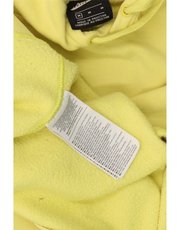 Nike Mens Hoodie Jumper Médio Algodão Amarelo
