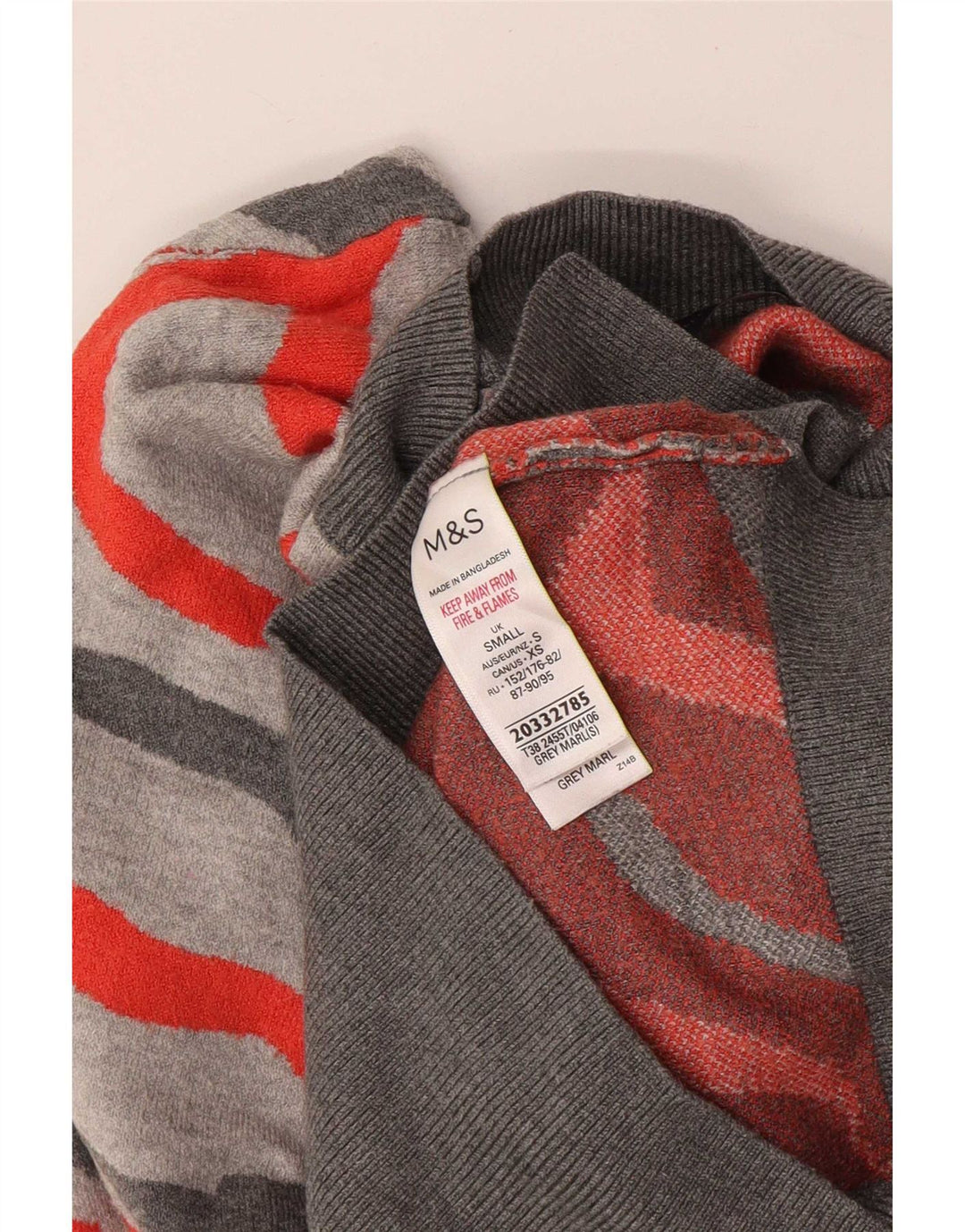 Suéter feminino Marks & Spencer com gola tartaruga Reino Unido 10 pequeno cinza