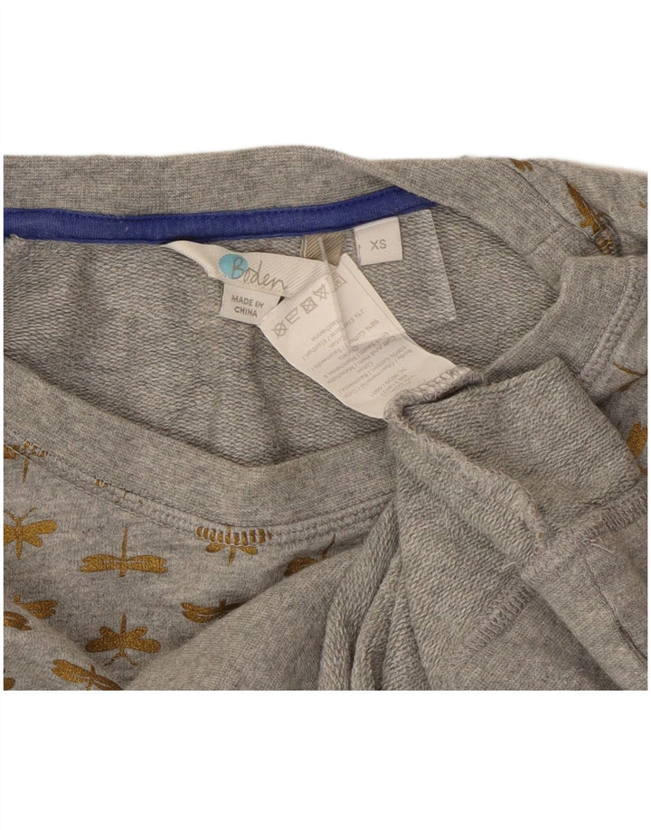 Suéter feminino Boden com estampa abstrata e oversized Reino Unido 6 XS cinza