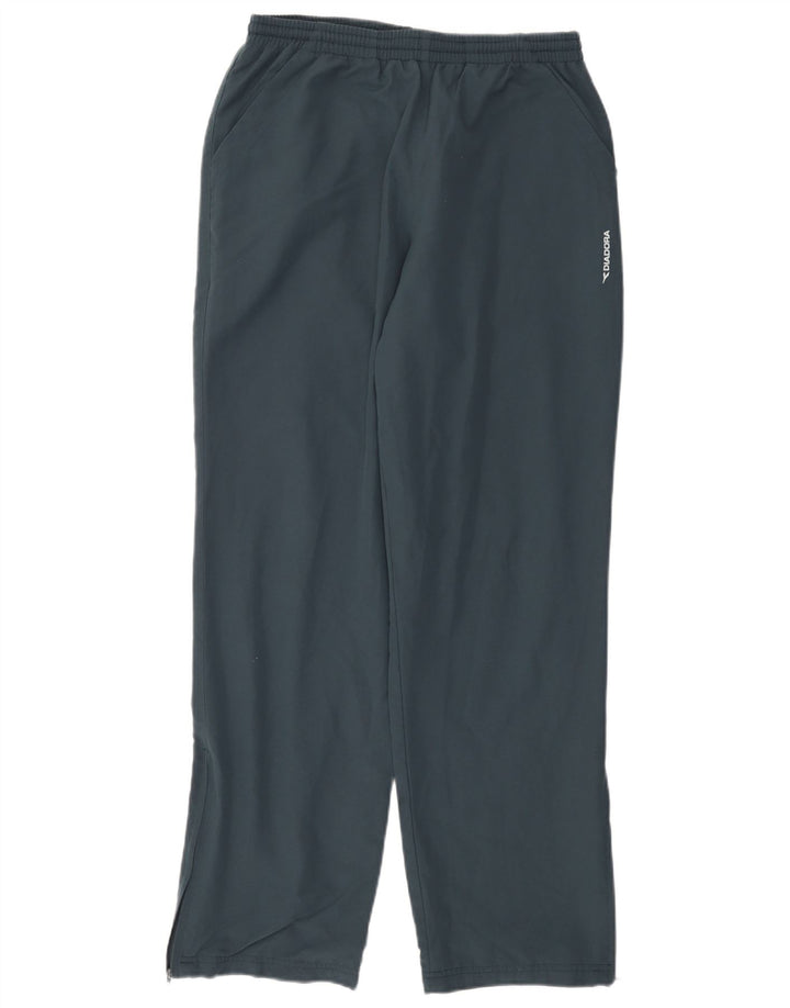 Calça de treino masculina Diadora poliéster cinza médio