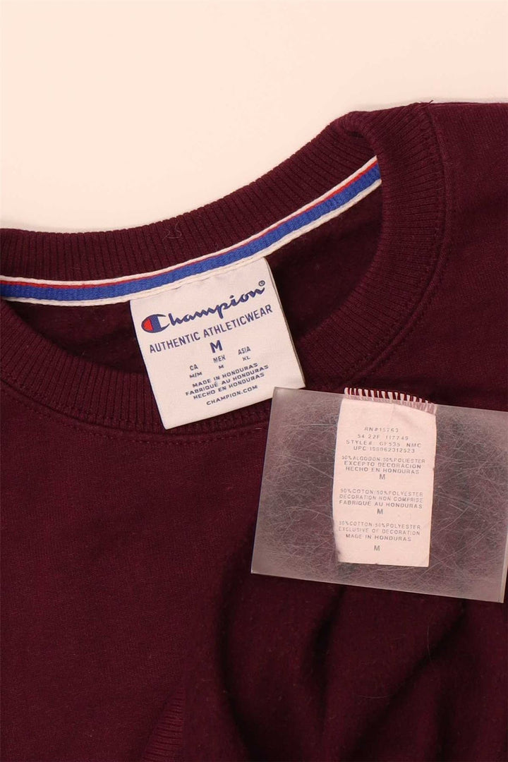 CHAMPION moletom feminino jumper UK 14 médio marrom algodão