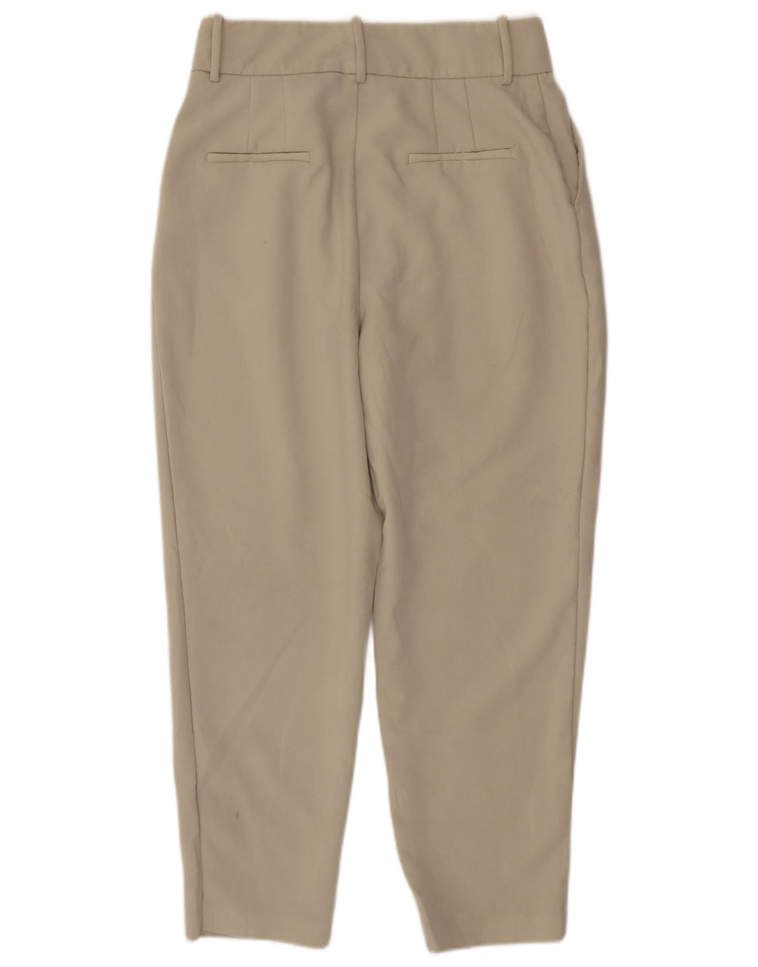 Zara Calça Cônica Feminina Grande W30 L26 Poliéster Bege