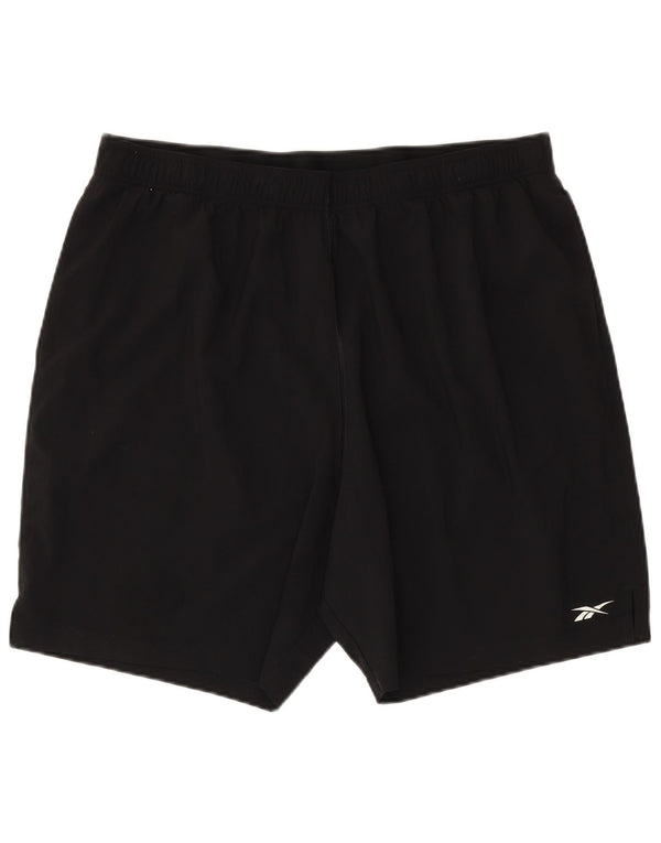 Shorts esportivos masculinos Reebok Speedwick 2XL poliéster preto