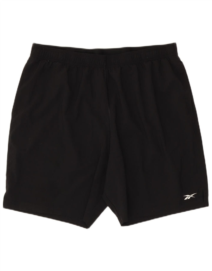 Shorts esportivos masculinos Reebok Speedwick 2XL poliéster preto