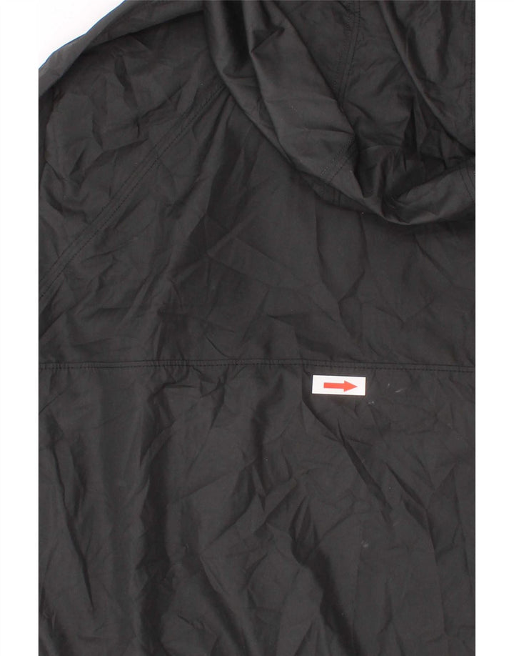 Under Armour Boys Hooded Anorak Rain Jacket 7-8 anos pequeno poliéster preto