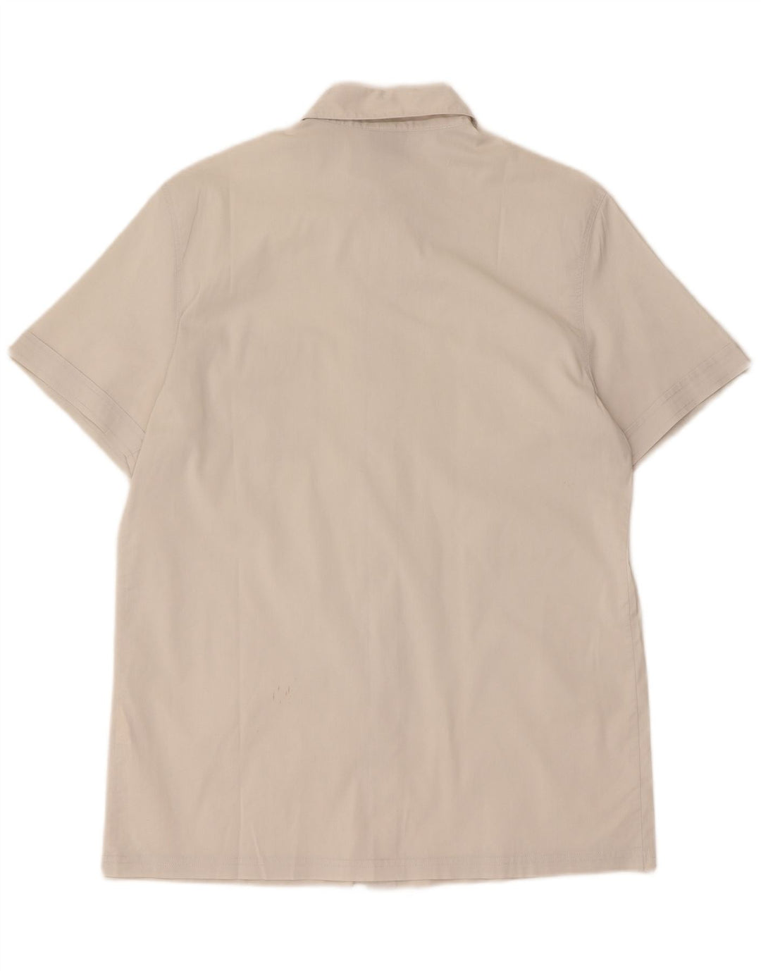 Trussardi Jeans Camisa masculina de manga curta médio algodão branco