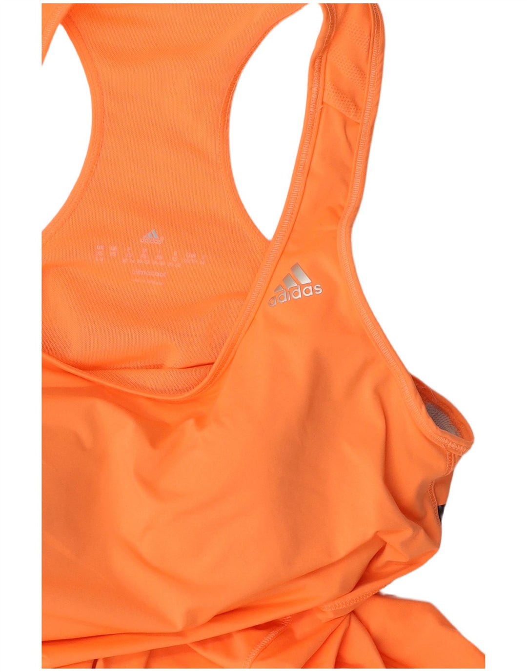 ADIDAS Womens Climacool Vest Top UK 4/6 XS Laranja
