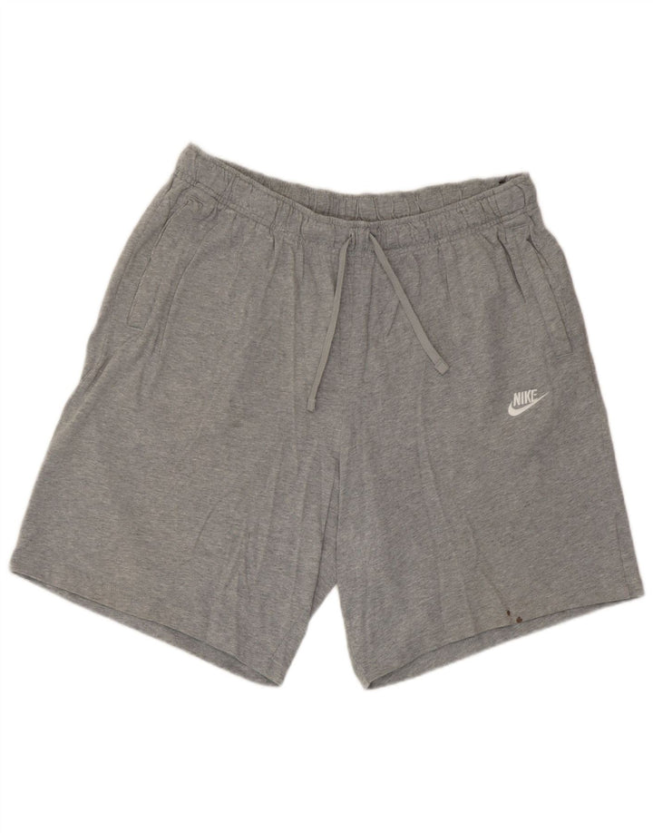 Shorts esportivos masculinos Nike XL cinza algodão