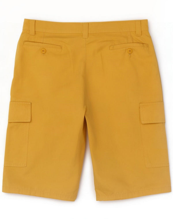 Sea Barrier Mens Cargo Shorts IT 48 Médio W38 Algodão Amarelo