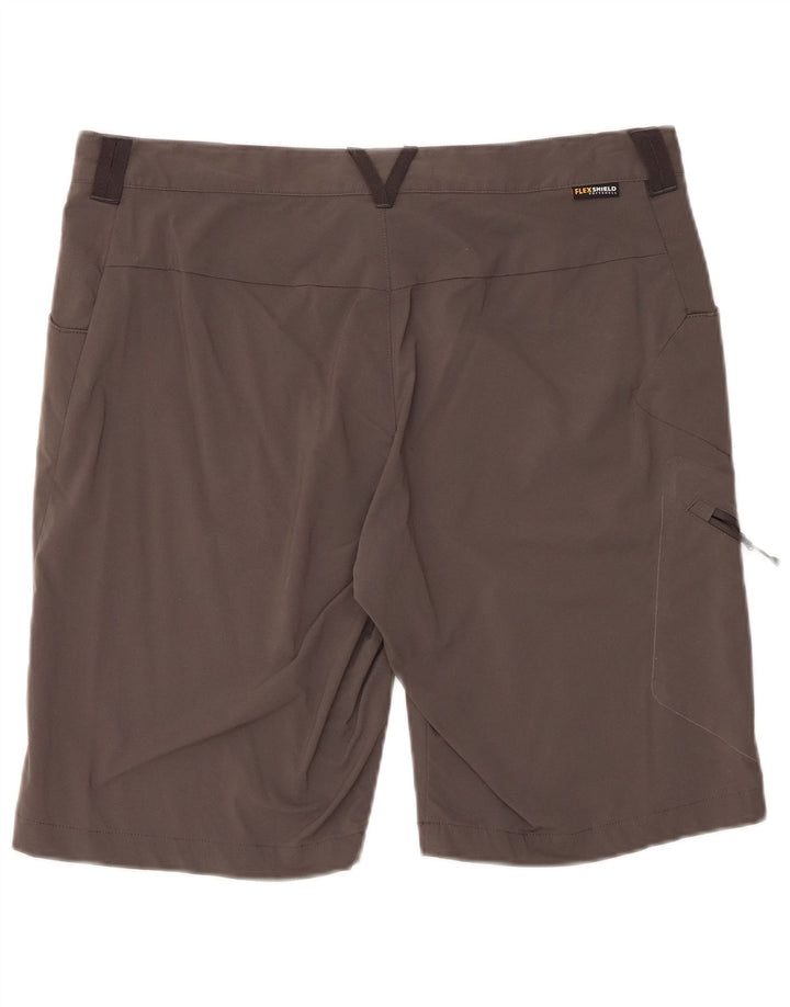 Shorts cargo masculino Jack Wolfskin Regular Fit UK 42 grande W35 cinza poliamida