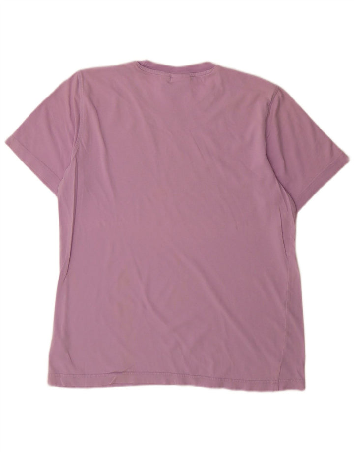 Adidas Mens Graphic T-Shirt Top Médio Algodão Roxo