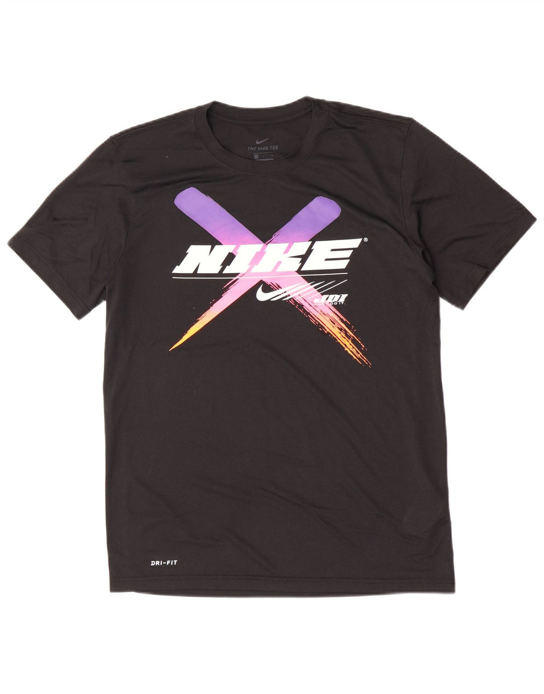 Camiseta Nike Masculina Dri Fit Graphic Top Médio Preto Poliéster
