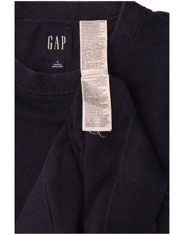 Suéter masculino Gap com gola redonda e algodão azul marinho médio