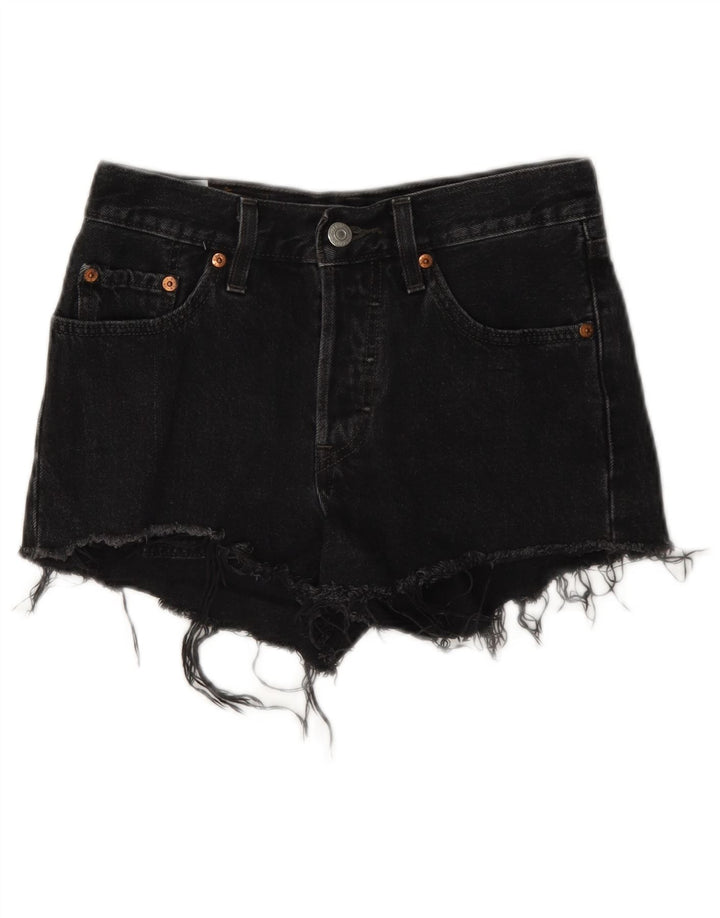Shorts jeans feminino Levi's 501 W24 XS algodão cinza