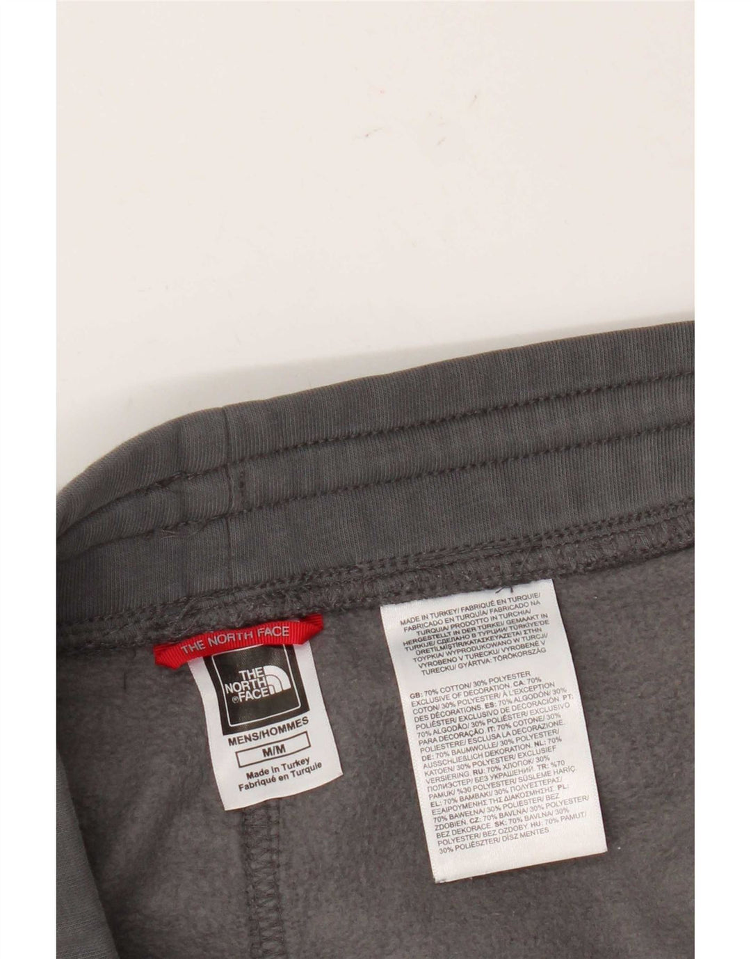 Calça de treino masculina The North Face, joggers, algodão cinza médio