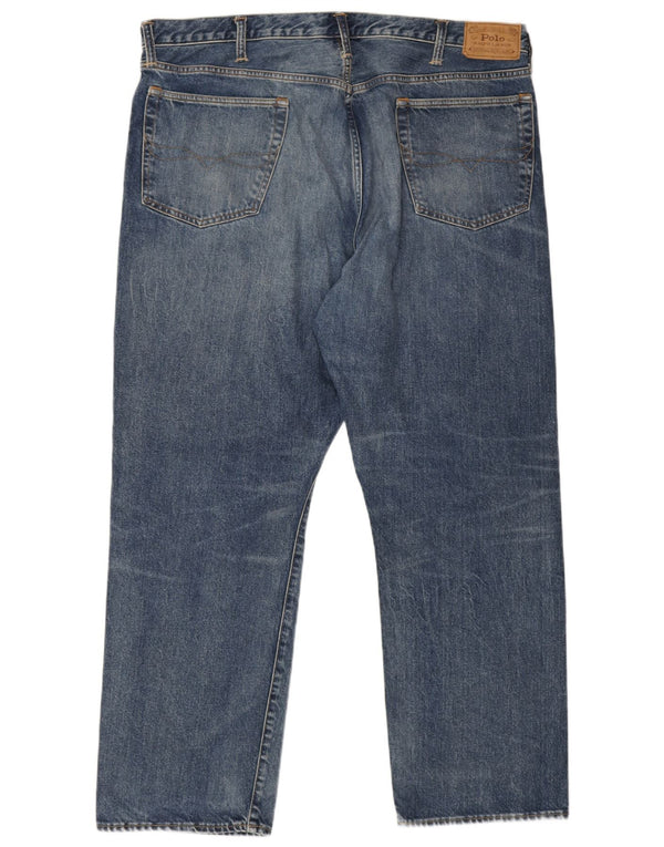 Polo Ralph Lauren Jeans reto masculino W42 L31 algodão azul