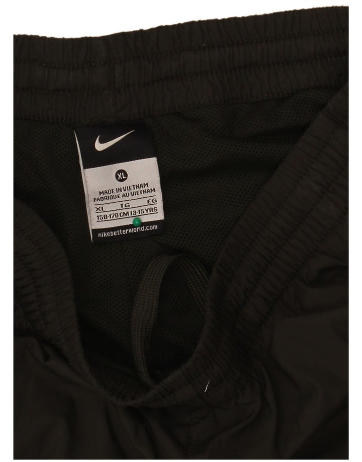 Calça de treino Nike Boys 13-14 anos XL cáqui colorblock poliéster