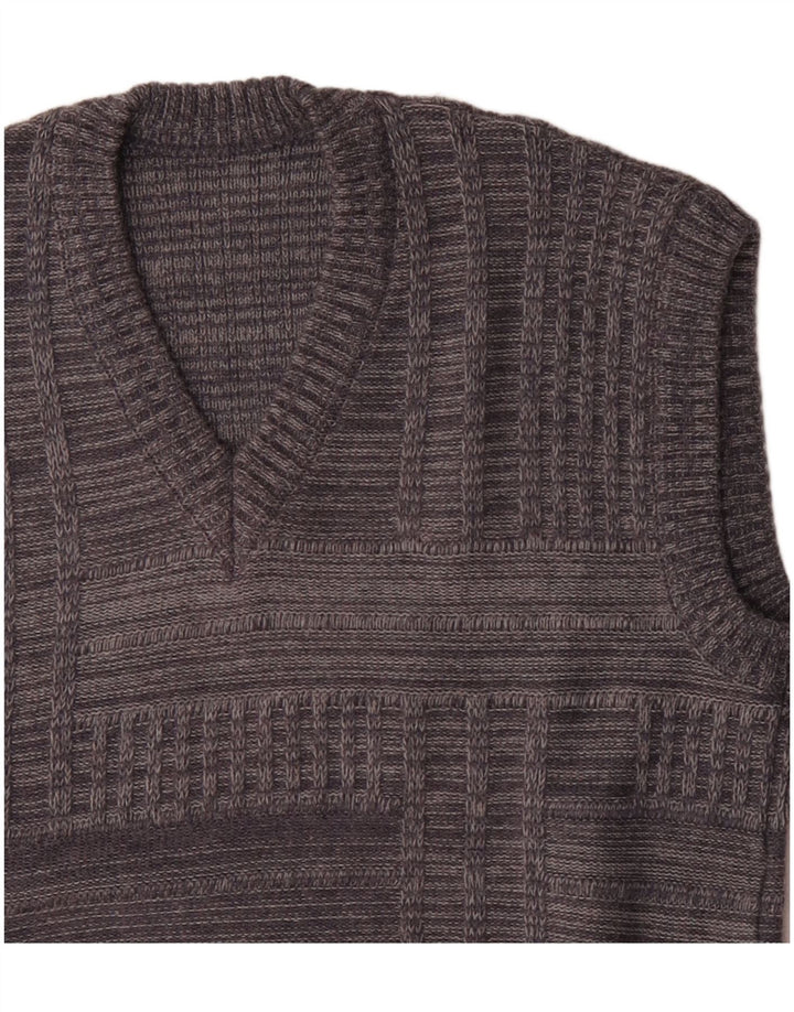 Regata masculina vintage com colete grande cinza