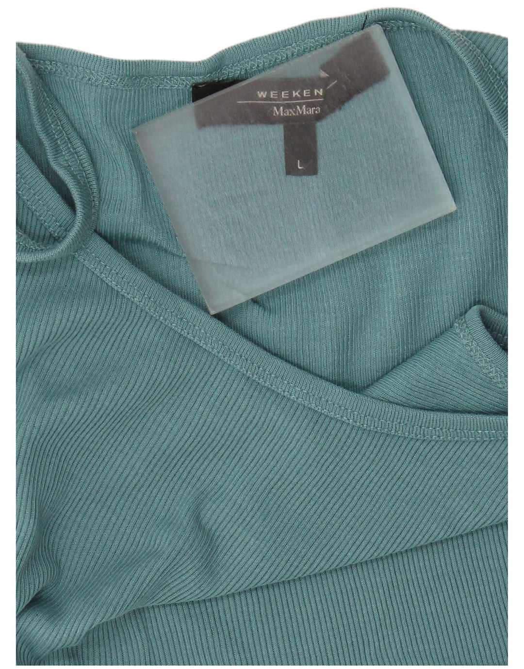 Max Mara Womens Weekend Crop Cami Top Reino Unido 14 Grande Azul