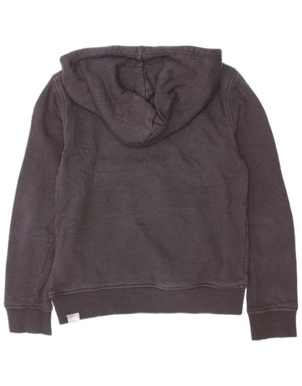 Suéter com capuz gráfico The North Face Boys 9-10 anos médio preto algodão