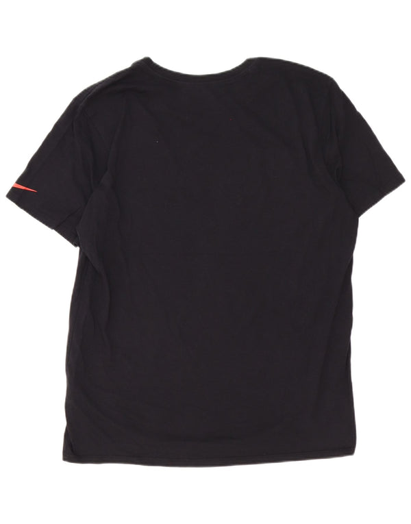 Camiseta Nike Masculina Athletic Cut Graphic Top Grande Algodão Preto