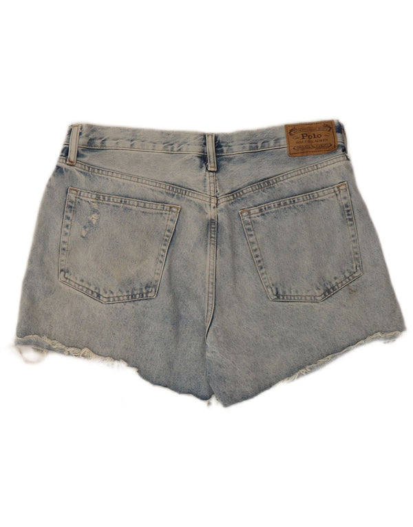 Calça jeans feminina Polo Ralph Lauren de cintura alta W29 algodão azul médio