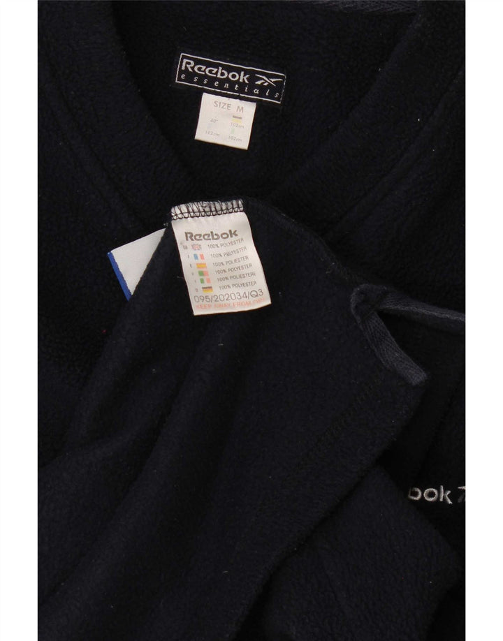 Reebok Mens Fleece Jumper Médio Azul Marinho Poliéster