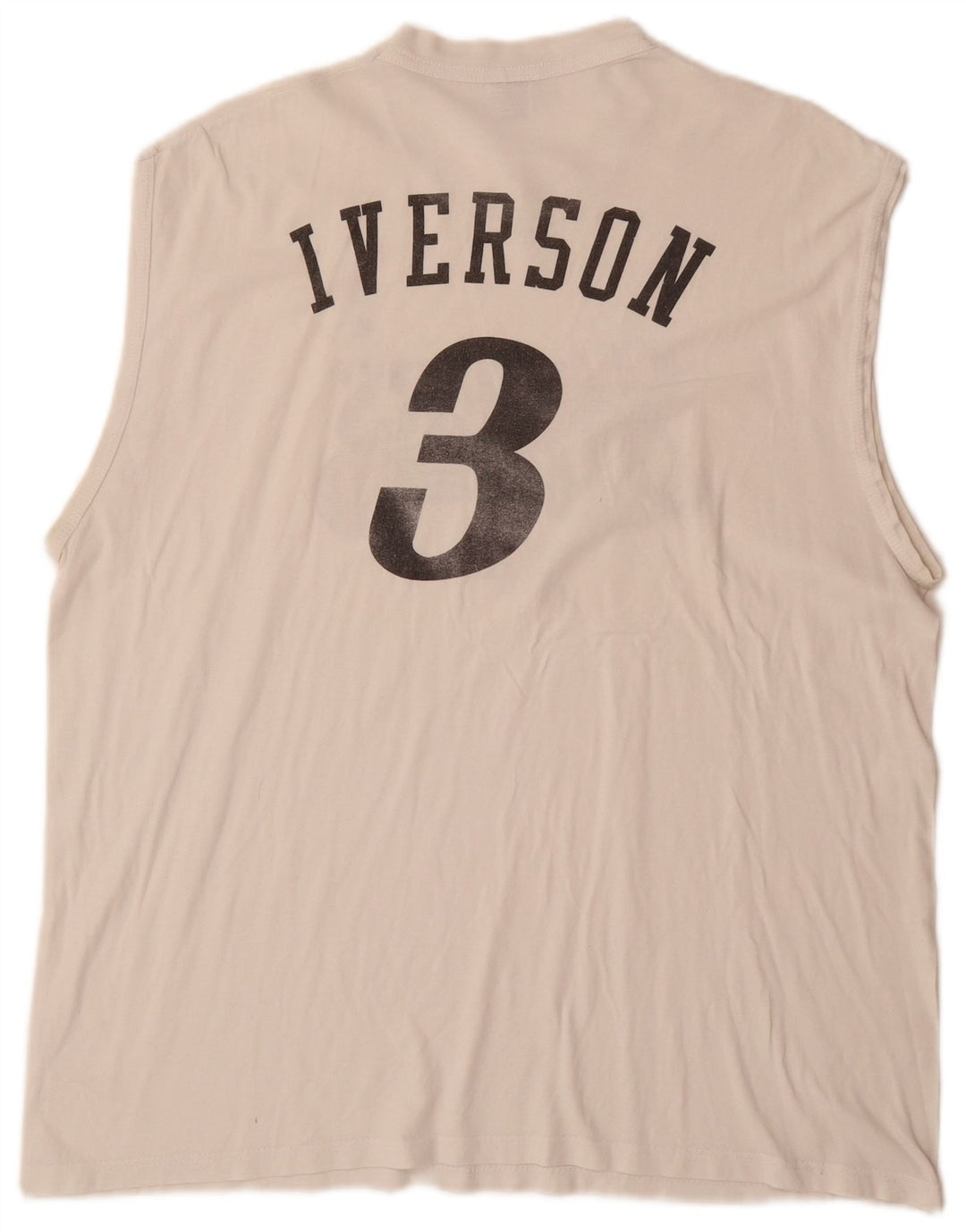 CAMPEÃO Masculino Allen Iverson Philadelphia Graphic Vest Top 2XL Off White