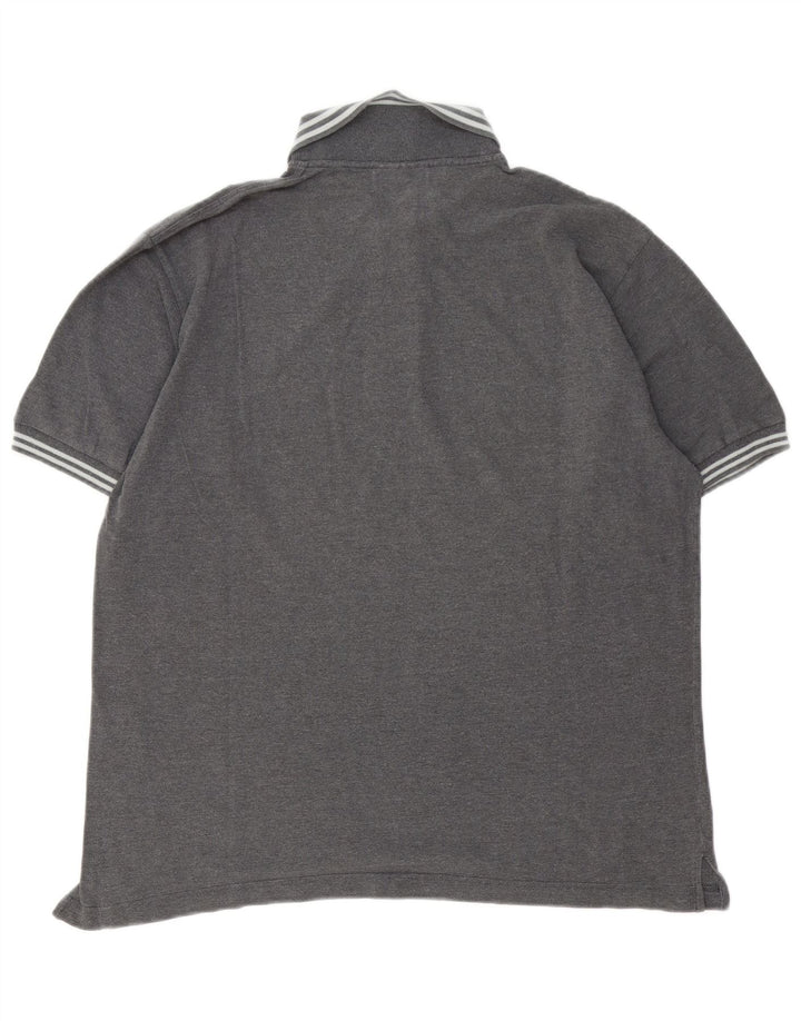 Camisa pólo masculina Sergio Tacchini grande algodão cinza