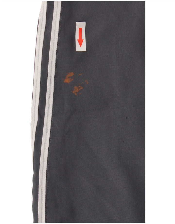 Calça Capri Feminina Adidas Reta UK 16 Grande Azul Marinho Poliéster