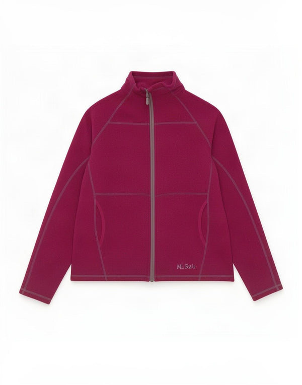 Rab Womens Tracksuit Top Jacket UK 14 Grande Poliéster Marrom