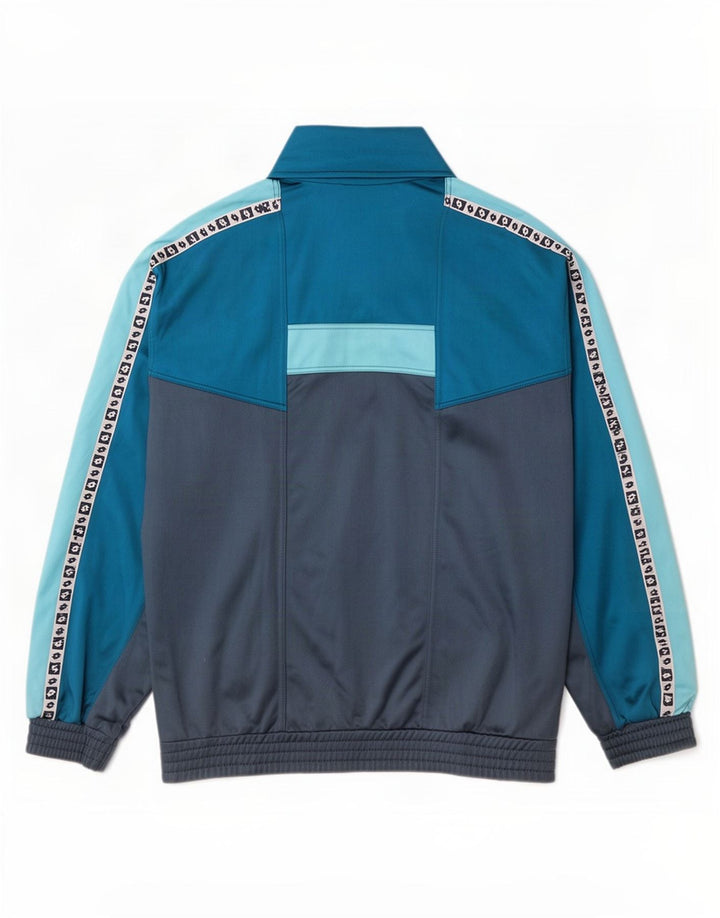 Lotto Mens Graphic Tracksuit Top Jacket Médio Azul Colorblock Poliéster