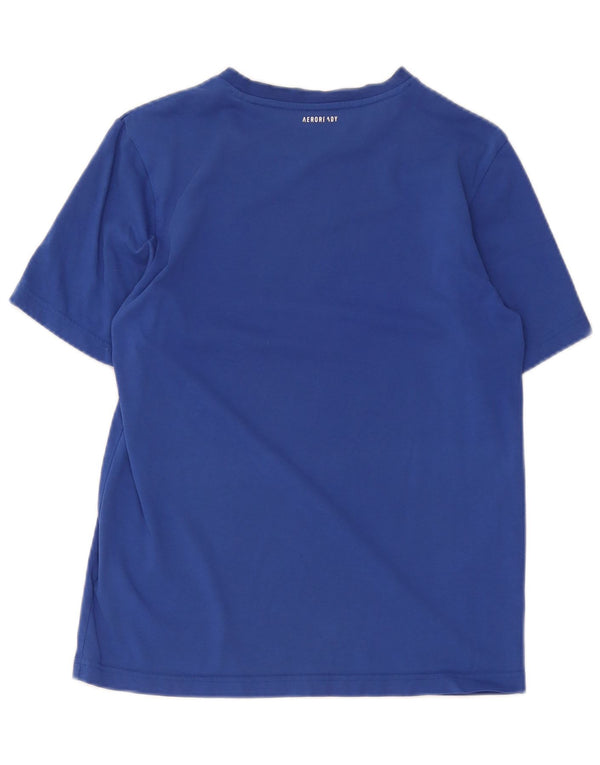 Camiseta Adidas Masculina Tennis Graphic Top Pequeno Algodão Azul