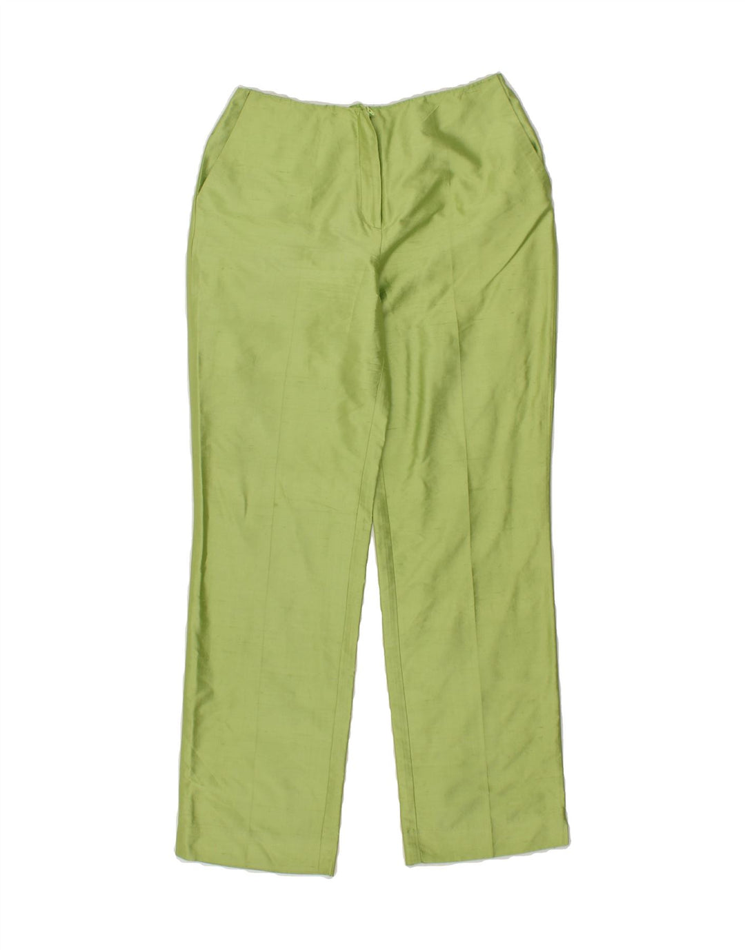 VINTAGE Womens Straight Casual Trousers W28 L29  Green Vintage Vintage and Second-Hand Vintage from Messina Hembry 
