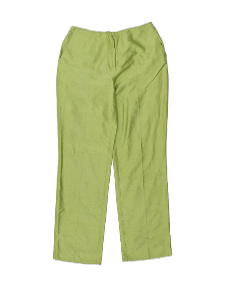 VINTAGE Womens Straight Casual Trousers W28 L29  Green Vintage Vintage and Second-Hand Vintage from Messina Hembry 